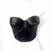 Vintage black stretch bustier from the eighties size 36C