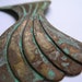 Oxidized Art deco brass findings,stamping,,vintage jewelry supply,destash,brass