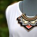 Knitted coloured tribal inspired necklace - Made to order