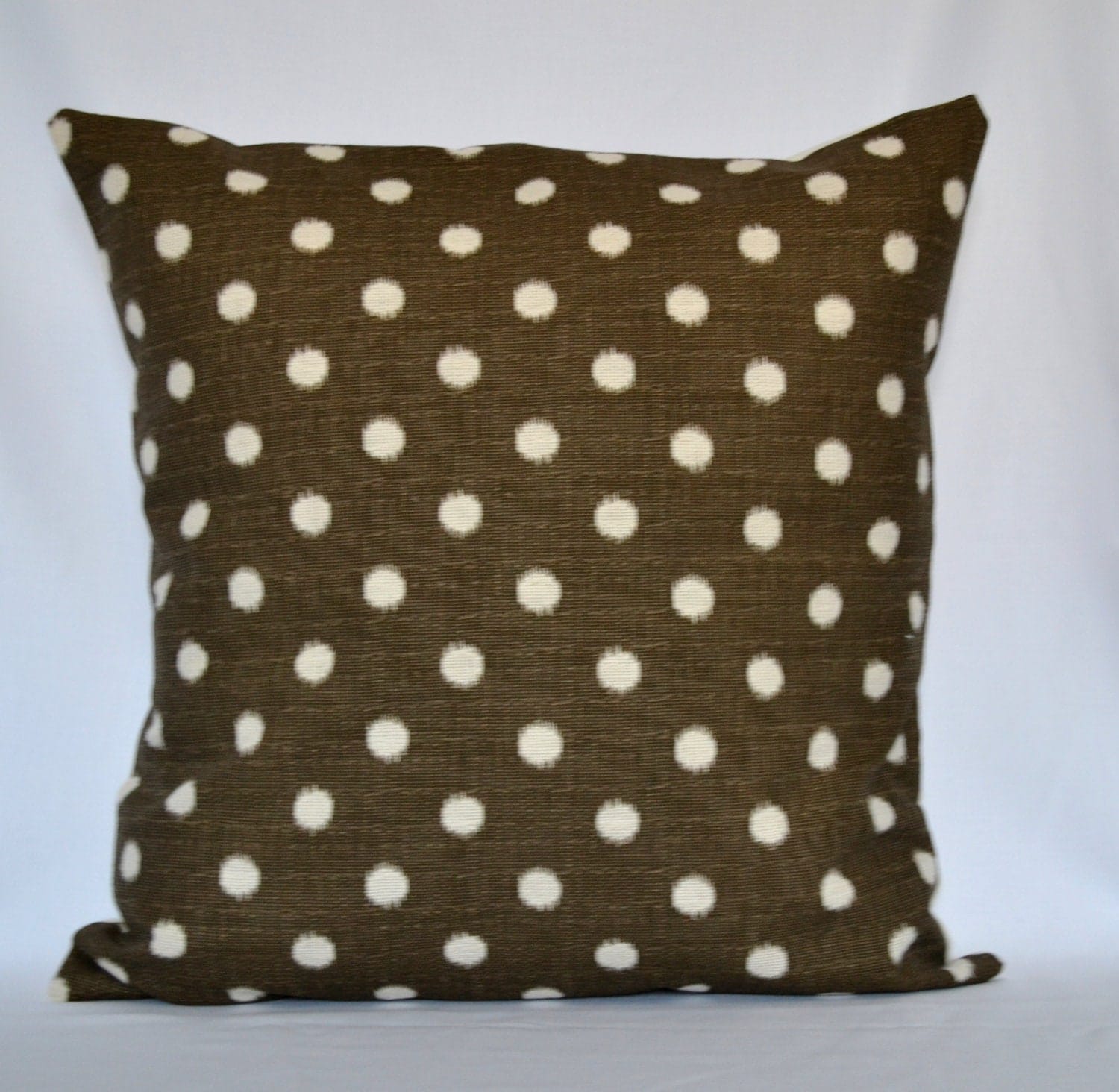 Brown Ikat Dot decorative pillow designer pillow accent pillow