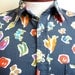 reserved for osarumen vintage 90's paul smith printed long sleeved shirt with vegetables and flowers, colorful and eccentric , size medium