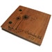 Wedding Wooden Album - Scrapbook Wood Burnt 12" x 12" - With Wedding Date