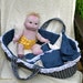 Little Darling 06'2012. PlaySet: 38 cm / 15" Soft Sculpture Baby, Child Friendly All Natural Cloth Doll, 2 Outfits, and a Bassinet.