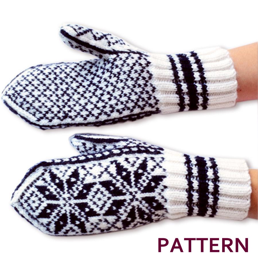 Norwegian Selbu Mittens Pattern