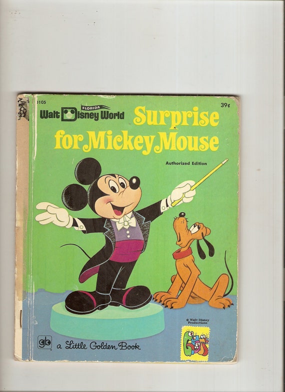 Vintage Little GOlden Book Surprise for Mickey Mouse 1971 Ed.