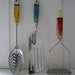 Vintage Kitchen Utensils - Set of 3 1950's Skyline Kitchen Utensils