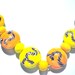 SRA Yellow, yellow and yellow lampwork glassbeads, made by me