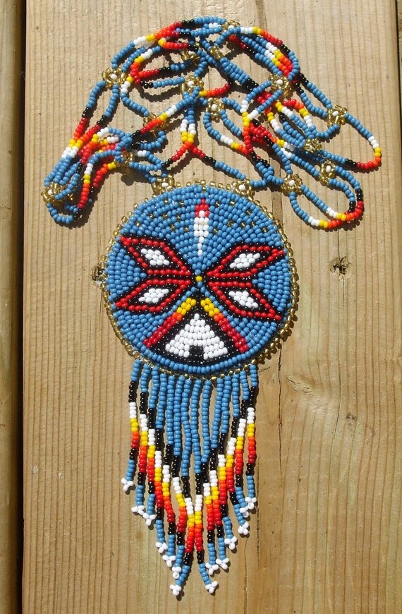 native american beadwork pow-wow native art