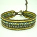 Gold plated box chain crystal bracelet.