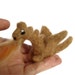 Miniature Dragon Sculpture - Needle Felted Sun Dragon Amigurumi Felt Figurine