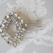 Vintage rhinestone bridal hair comb : piece 003