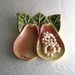 Vintage Ceramic Pear Spoon Rest