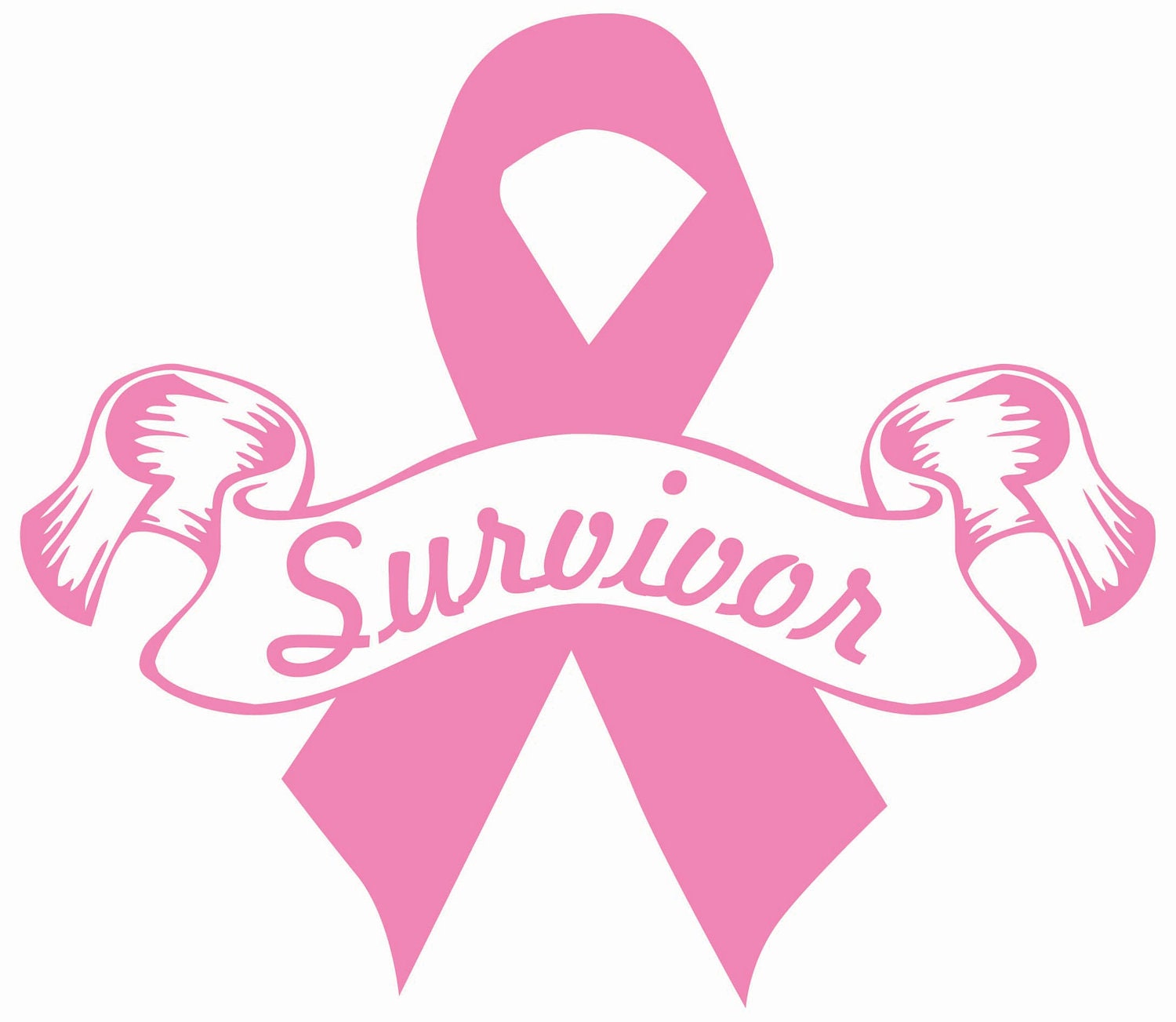 Pink Survivor Cancer Ribbon 7 By Visualappeals On Etsy 7128