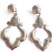 Vintage 925 Earrings Large Door Knocker Mexican