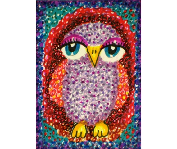 Items similar to Owl Print, Owl Art, Kids Wall Art, Nursery Room Art