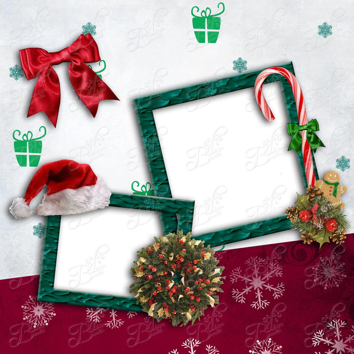 Simply Christmas Vol 1 Digital Scrapbook Kit by PickleStarScraps