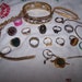 SALE vintage jewelry LOT may be broken craft destash RINGS chains bracelet