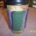 HAND KNITTED Hot - Cold Beverage Cozy