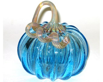 Hand Blown Glass Pumpkin