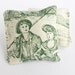 French Lavender Pillow Dried lavender sachet French toile Country Home Farmhouse decor Green