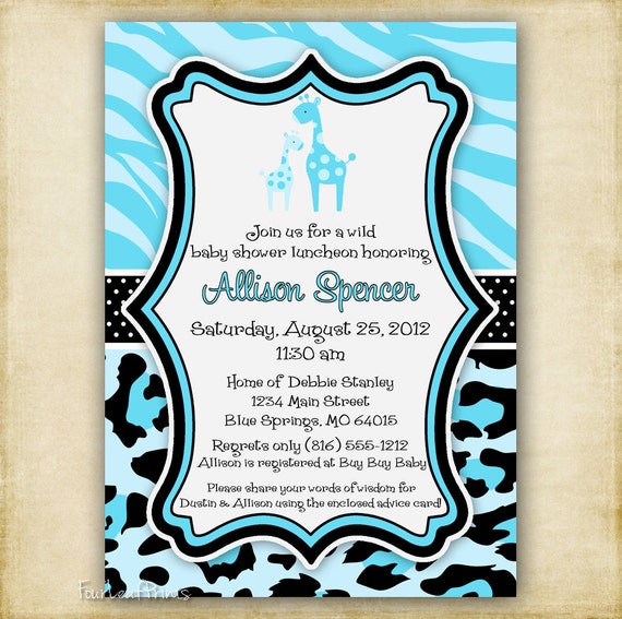 Animal Print Invitations 9