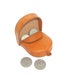 Vintage change purse for coins light brown leather wallet