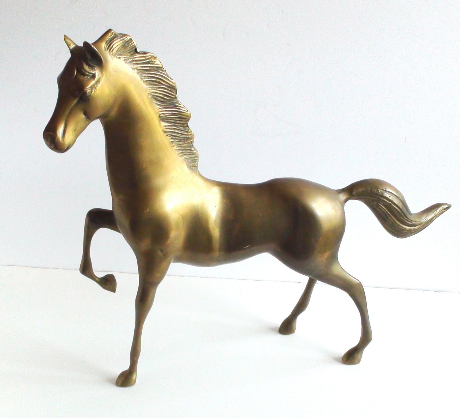 antique brass horse statues for sale