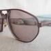 VINTAGE original FERRARI f22 580 red burgundy sunglasses avaitor man frame cazal free shipping