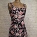 Grunge Dress - 80s/90s Black with Roses Floral Sundress