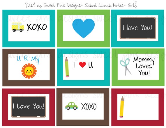 lunch box notes for preschool