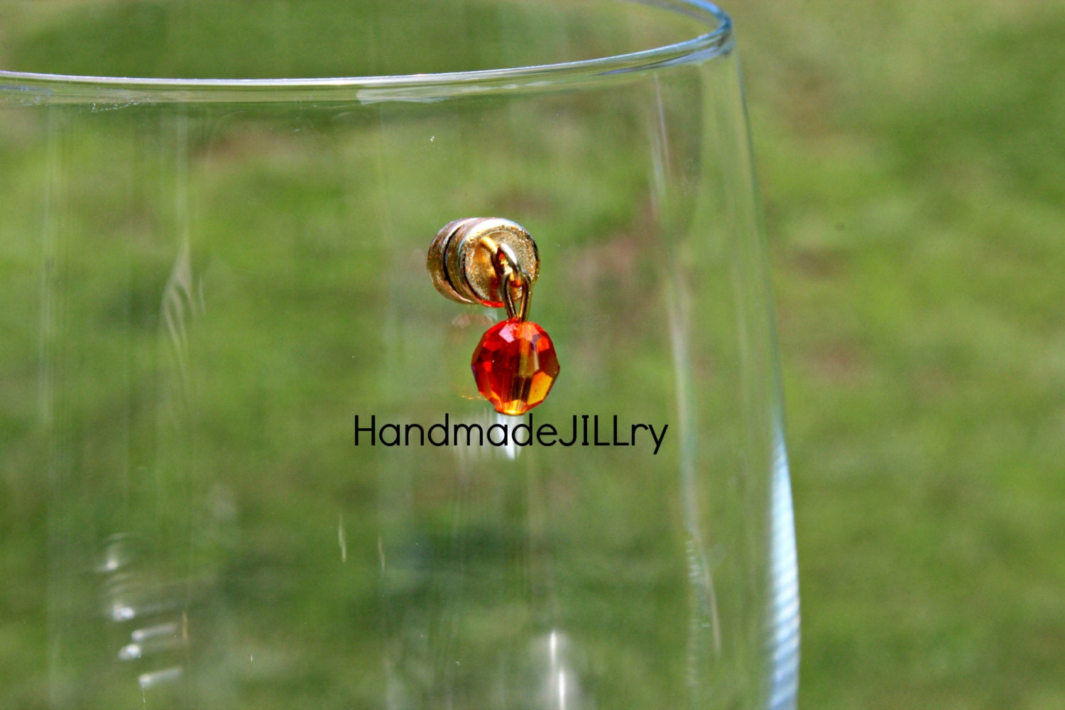 Items similar to Wine Glass Charms, Glass Identifiers