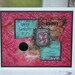 OOAK Birthday Card, Pink Teal Pendant, Chalk and Slate cards