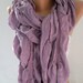 ON SALE Cotton Scarf Elegant Scarf Soft and light .....Lilac Scarf