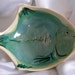 Hand Painted Fish Shaped Art Pottery Snack Serving Bowl - Signed and Numbered - Vintage 1986