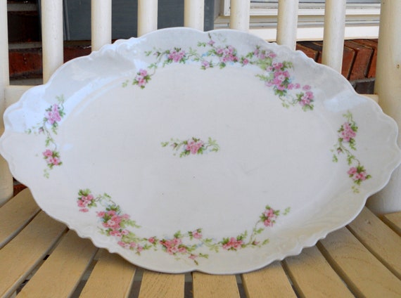 Vintage Habsburg China Serving Platter Made In Austria