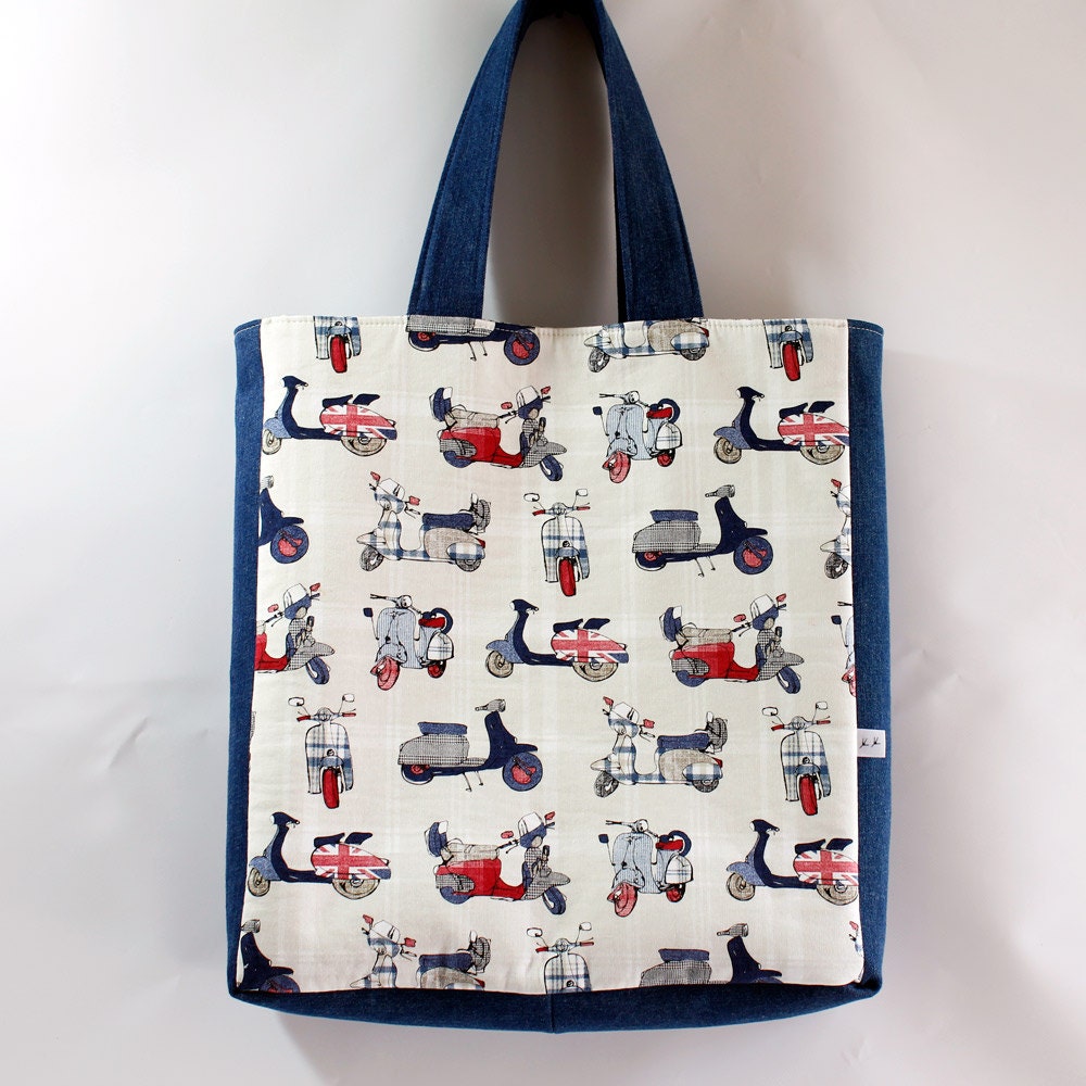 Zippy Tote Bag London Union Jack Market by HeronManufacturing