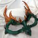 Green Leather Dragon Hatchling Game of Thrones House Targaryen Cosplay Mask