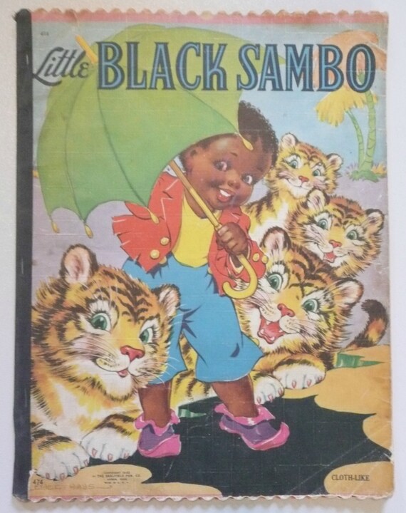 Vintage Little Black Sambo childrens book by photosfromtheattic