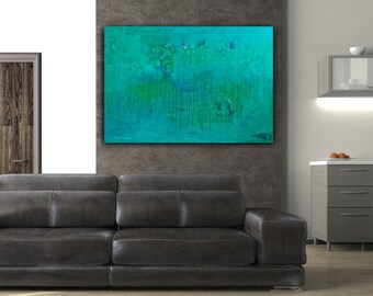 Déjà Vu - Original Modern Abstract Contemporary Art Painting - Size: 48 x 36" Acrylic on Canvas by A.J. Wesolek