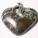 Reserved Heart Turquoise and Pyrite on Matrix Stone Pendant
