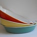 Set of 3 Belgium Enamel Cast Iron individual Casseroles