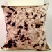 Decorative Throw Pillow Cover - Dark Brown - Unique Abstract Pattern - Hand Dyed Fabric - 14 x 14 - Batik - Tie Dye - Shibori