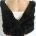 Hand knitted black silver wedding bolero