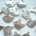 10 Silver Plated Bird Charm Bird Pendants