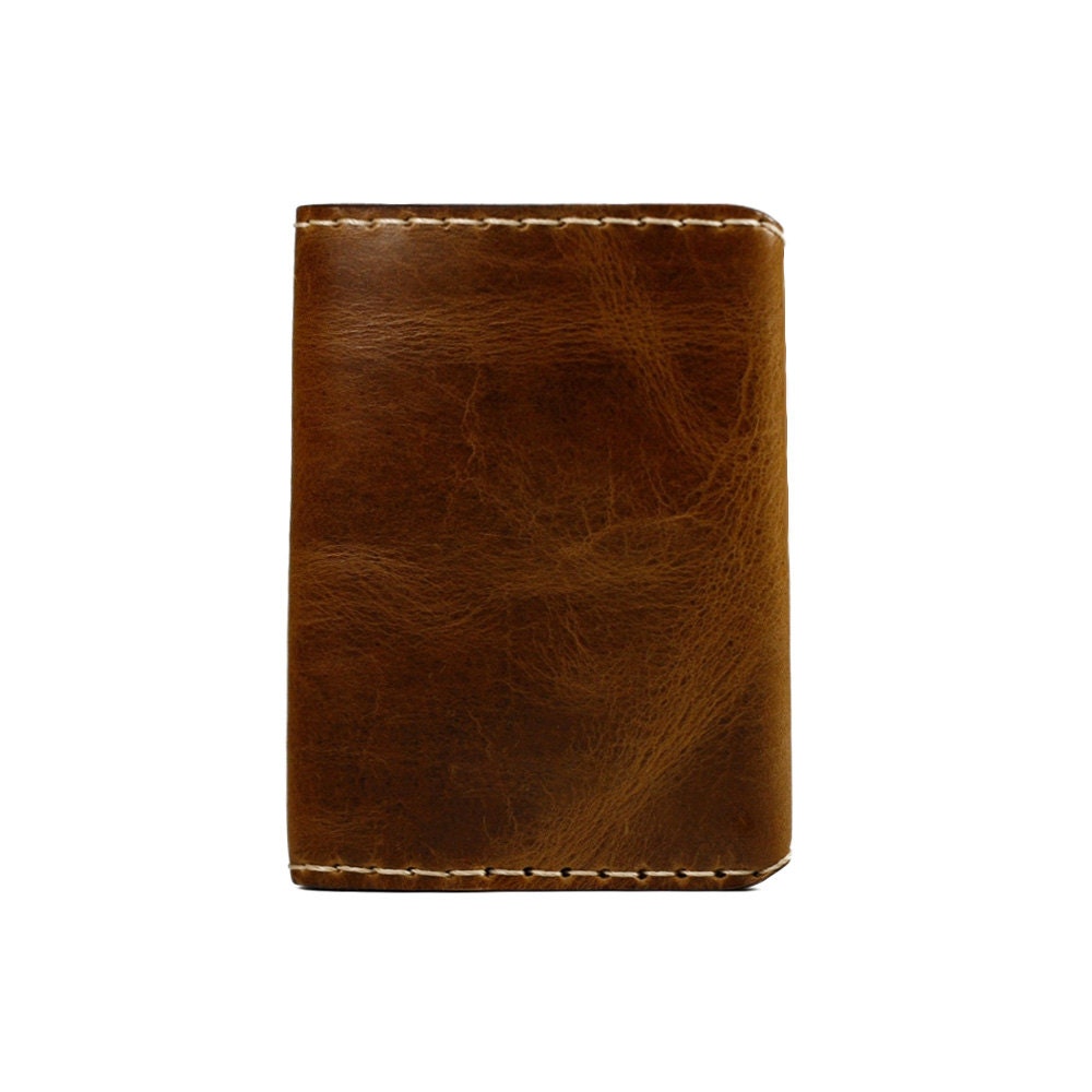 Items similar to Bifold Leather Wallet minimal slim wallet by ...