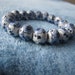 Hand Painted Willow Pattern Ceramic Bracelet, Cobalt Blue and White Qing Hua Enamel Porcelain Beaded. Traditional Enamel Chinese handmade.