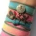 Bohemian Silk Wrap Bracelet Yoga Jewelry Tree of Life Dragonfly Om Namaste Colorfu Unique Gift For Her Stocking Stuffer Under 50 Item Z57