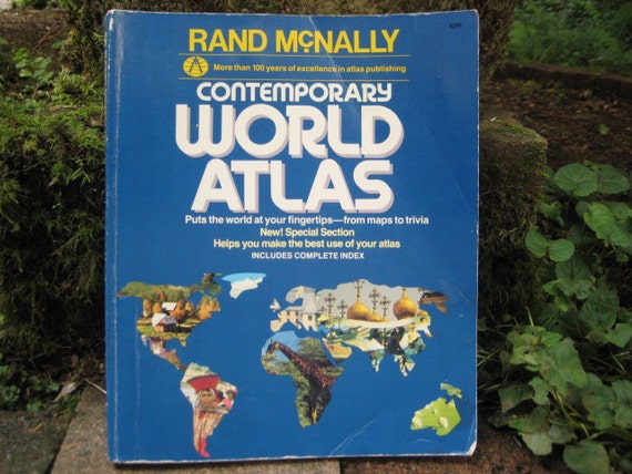 Rand McNally Contemporary World Atlas 1986 By Artistgaragesale