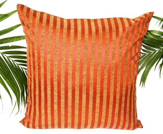 Peach Throw Pillow Coral Throw Pillow Decorative by TheHomeCorner