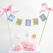 baby cake topper banner bunting baby shower birthday